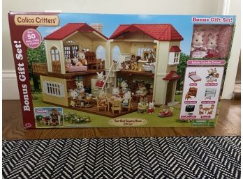 Calico Critters Red Roof Country Home Gift Set And Baby's Nursery - Brand New (WAYLAND MA)
