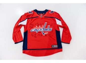Washington Capitals Stanley Cup Team Signed Jersey (FREE SHIPPING)