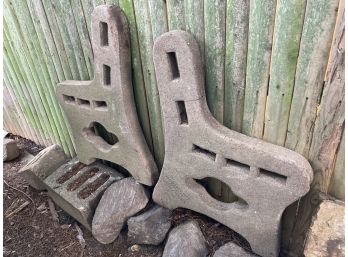 Concrete Slab Slotted Bench Ends - DIY Your Perfect Bench