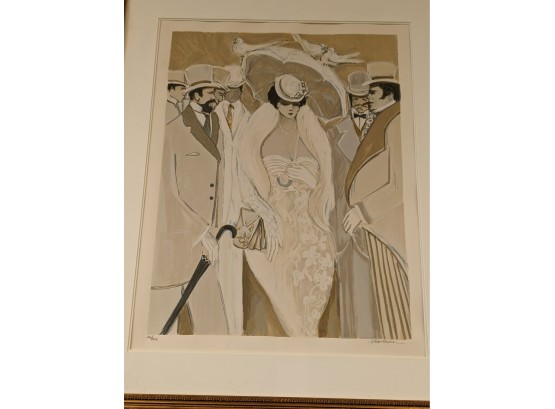 Pencil Signed And Numbered Issac Maimon 'Three Doves' Serigraph In Color With Park West Certificate And Letter