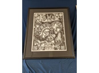 New Born King Lithograph Pencil Signed, Numbered, And Titled 'Love Is A Battlefield'