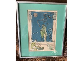 Vintage Print By George Barbier.  The Romance Of Perfume