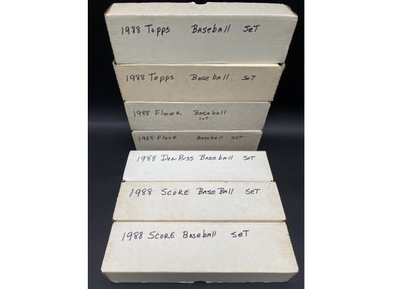 1988 Baseball Cards, Boxed Sets