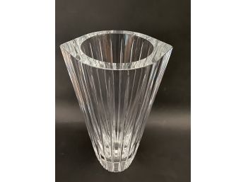 A Quality Orrefors 'Marin Vertical Cut' Vase