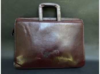 A Cordovan Leather Attache By Jack Georges