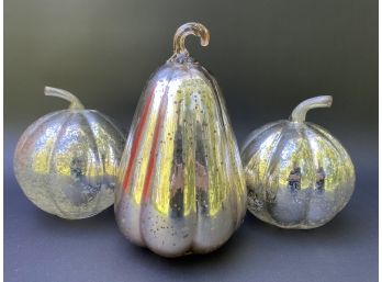 More Mercury Glass Gourds!