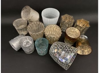 A Large Collection Of Sparkly Votives