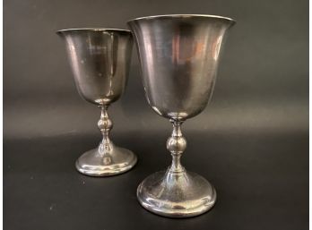 A Lovely Pair Of Vintage Toasting Goblets