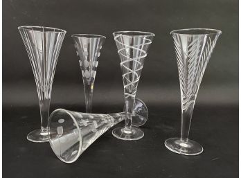 Mikasa 'Cheers' Patterned Flutes
