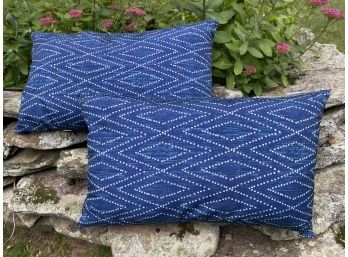 Striking Geometric-Print Pillows