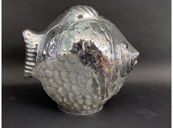 An Antiqued Mercury Glass Fish, Pottery Barn