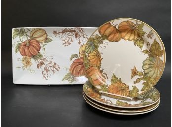 Pottery Barn & Grace Fine Porcelain Autumnal Tabletop