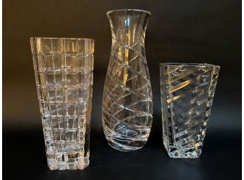 Mikasa Cut Crystal Vase Collection