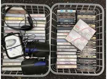 Vintage 1980s Sony Walkman & Cassettes