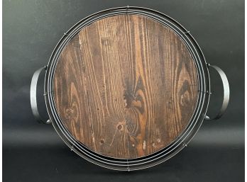A Quality, Rustic Round Tray
