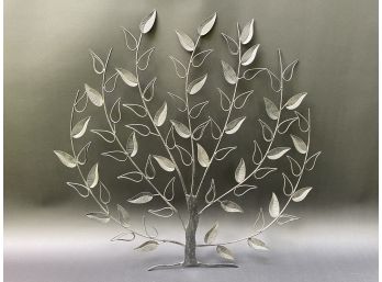 Contemporary Tree-Form Metal Wall Art, Great For Photo & Card Display