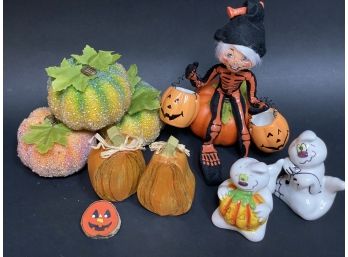 A Fun Assortment Of Fall & Halloween Decorative Items