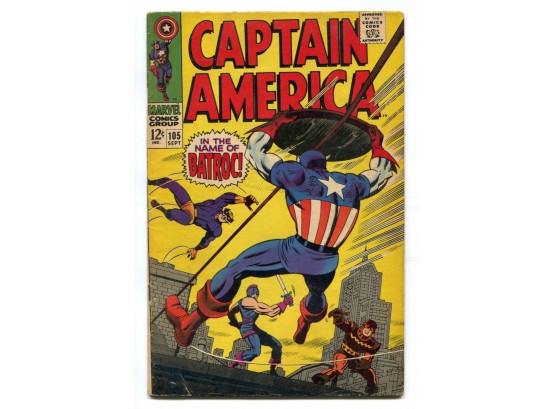 Captain America #105, Marvel Comics 1968 Silver Age