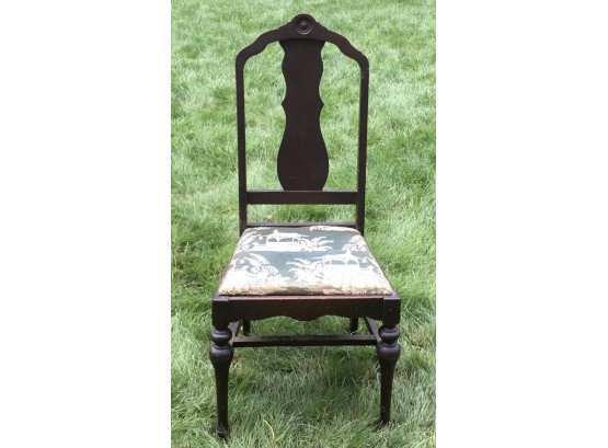 1920s Antique Mahogany Art Deco Chair