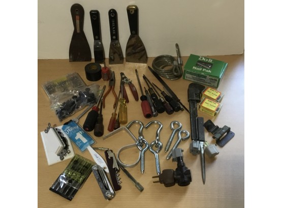 Lot Of Small Tools, Bolts & Nuts
