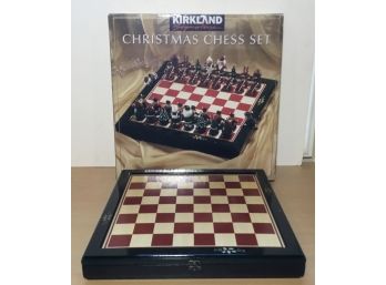 Kirkland Large Christmas Chess Set In Box ART 778029