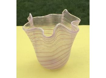 Murano Italian Swirl Vase