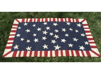 Stars & Stripes Rug, USA, 2.5 X 4