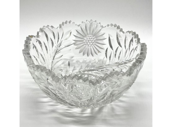 Stunning Cut Glass Bowl