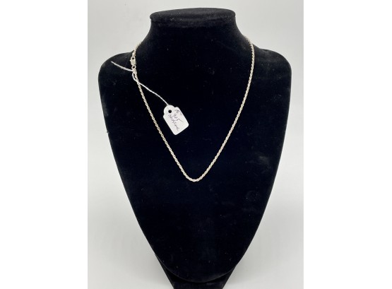 16 Inch Italian Sterling Necklace