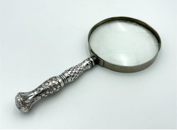 Vintage Sterling Silver Handled Magnifying Glass