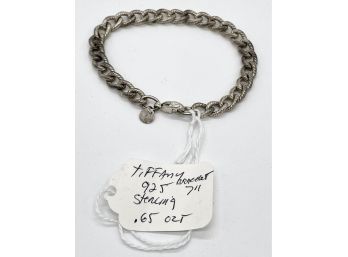 Tiffany Sterling 7 Inch Bracelet Marked 925