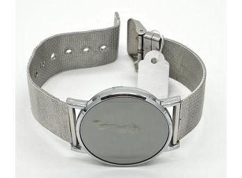Silver Toned Digital Bracelet Watch - Needs Batteries