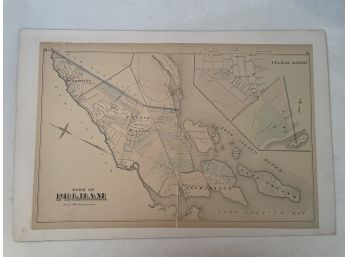 Vintage Town Of Pelham Map