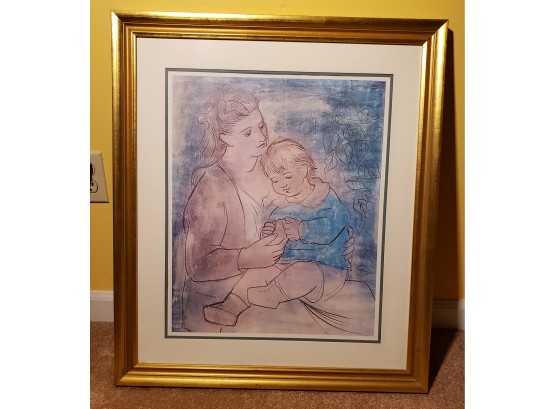 Picasso Mother And Child Framed Print