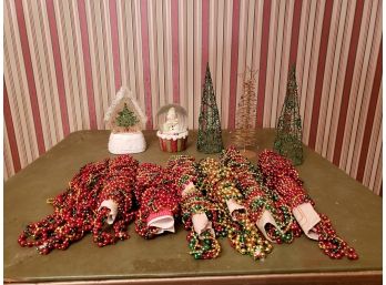 Christmas Garland & Decoration Lot