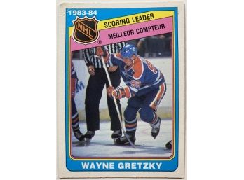 HOF Wayne Gretzky 1984 O-Pee-Chee NHL Scoring Leaders '83-84