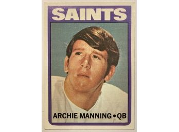 Archie Manning RC - 1972 Topps Rookie