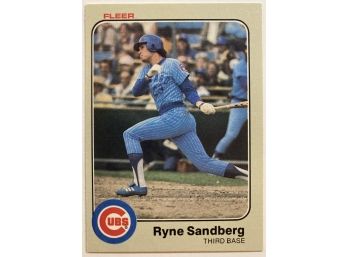HOF Ryne Sandberg RC - 1983 Fleer #507