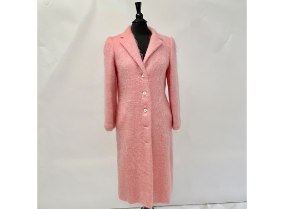 A Vintage Pink Mohair Coat By Helga From Razook's Greenwich