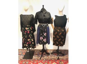 Striking Floral Skirts And Beautiful Blouses To Mix And Match. Approx Sz M
