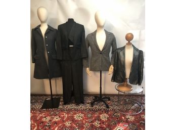 4 Jackets And Slacks, Bold Style For Cooler Days- Max Mara, Saks Fifth Ave. Approx Sz M