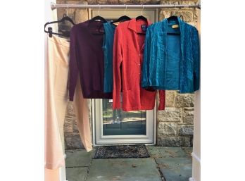 Happy, Energizing Colors! 5 Pieces With Cashmere, Approx Sz S/m