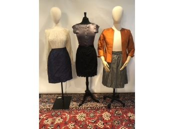 3 Elegant Outfits, Skirts And Blouses. Approx Sz S/m