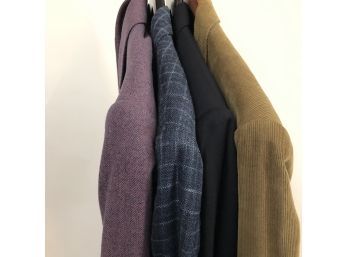 3 Jackets And 1 Suit - Custom Made - 3 Button, Double Vent - Lot A