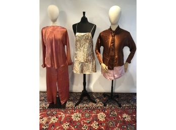 7 Silk And Silk Feel Garments, Approx Sz M