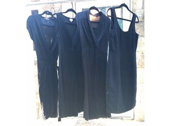 Timeless Set Of 4 Black Dresses, Medium Fit