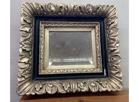 Very Ornate Beautiful Frame In Gold Beveled Mirror