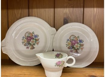 Lunch Plate Side Plate And Cup Parents Magazine Consumer Service 2 Petit Point Rose