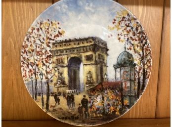 French Collectable Plate #4 From 1982 Great Condition By Artist Louis
