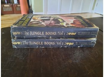 Rare Set Of The Jungle Books Vol. 1 & 2 In Good Condition.By Kipling
